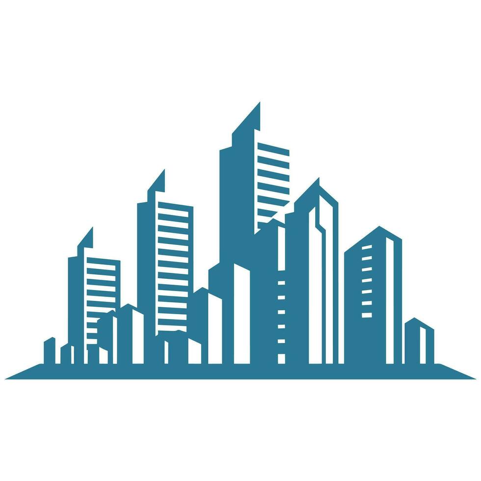 A City Building logo vector isolated on a white background