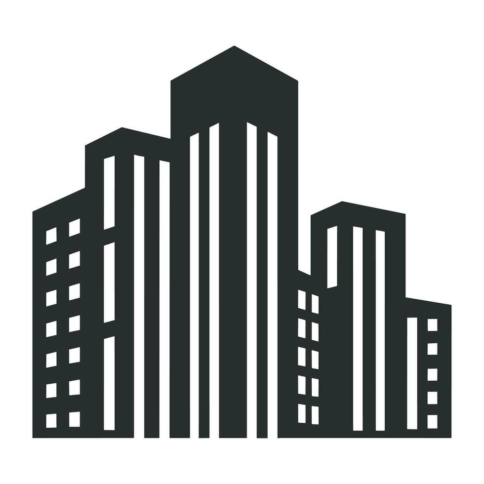 A City Building logo vector isolated on a white background