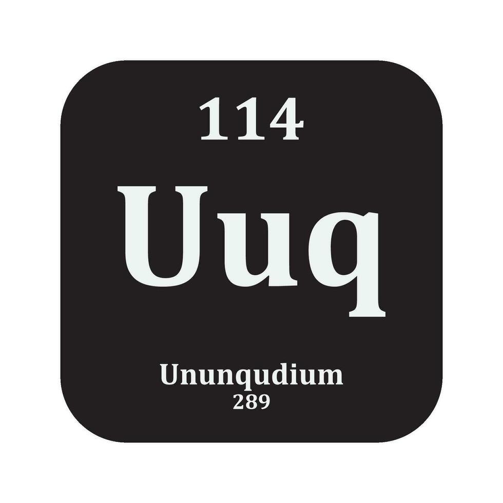 Ununquadium chemistry icon 35354261 Vector Art at Vecteezy