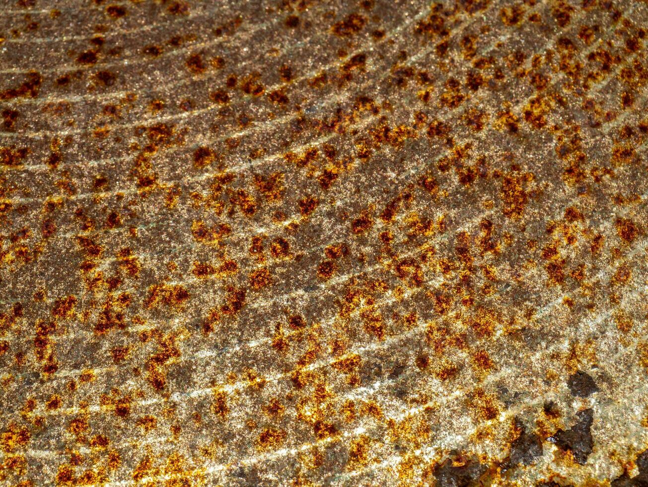 Rust patterns on the surface of the deteriorated industrial metal. photo