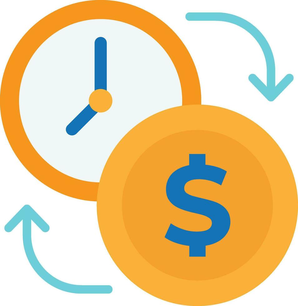 Time Is Money Clock vector