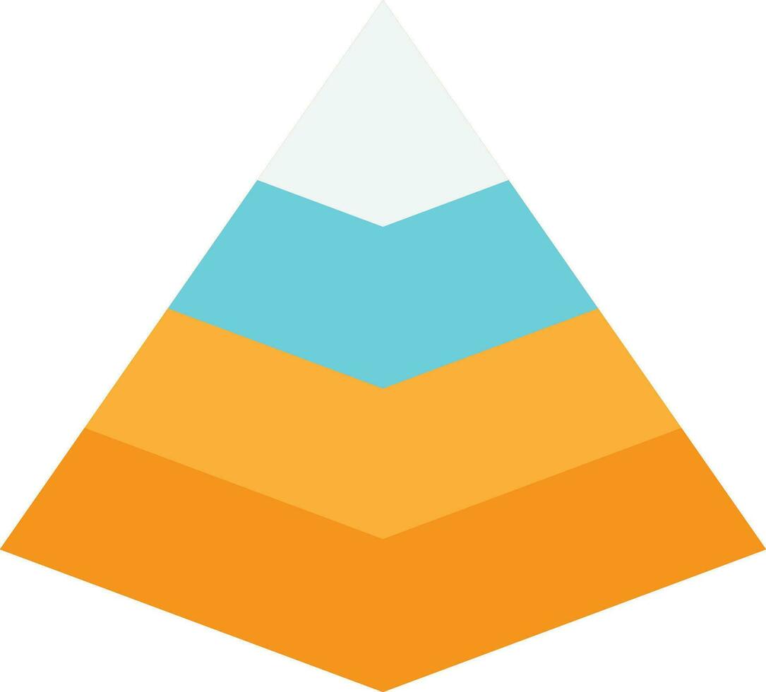 Pyramid Chart Statistics vector
