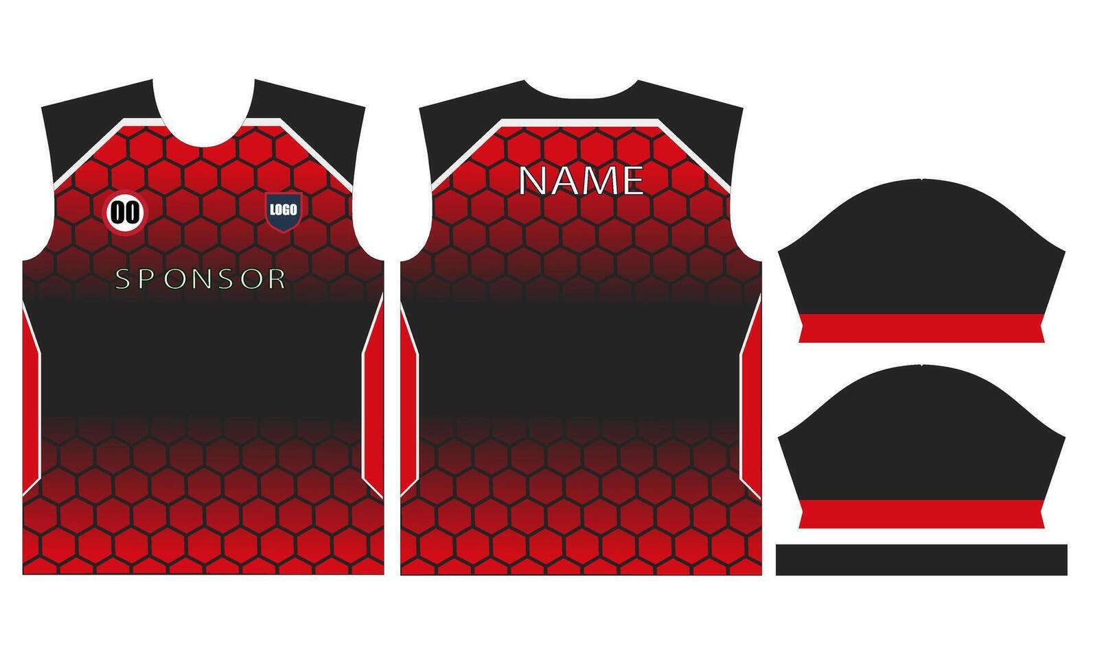 soccer jersey design for sublimation or football cricket jersey design vector