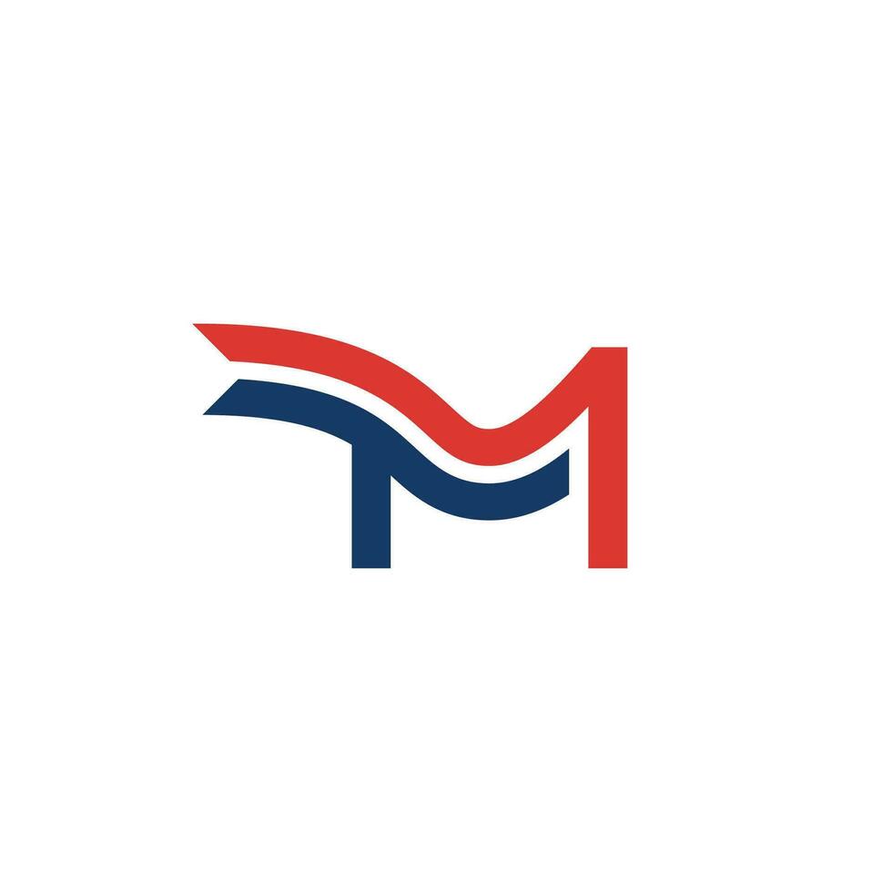 The letter 'M' logo with a unique tail is suitable for your brand vector