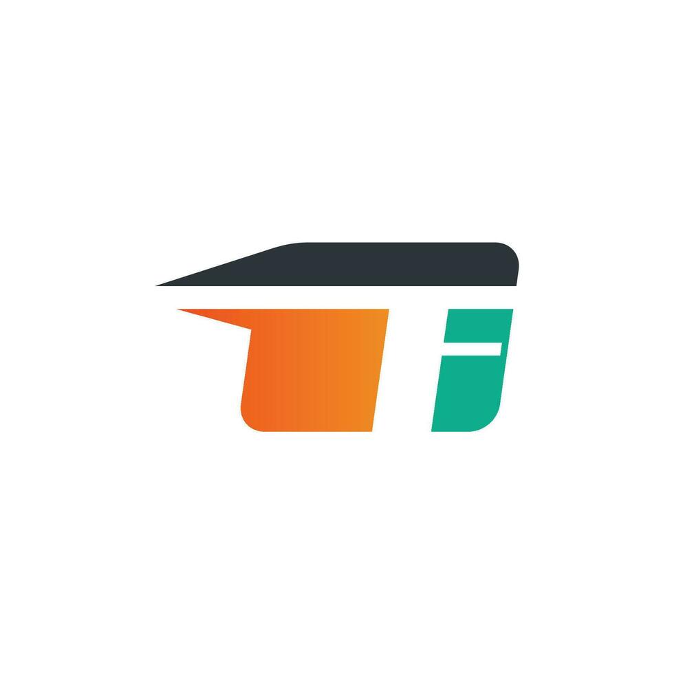 Fast card logo with letters ready to use for your needs. vector
