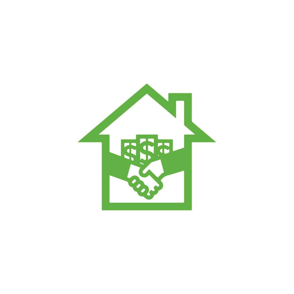 House sale and purchase agreement logo, suitable for your housing business and others. vector