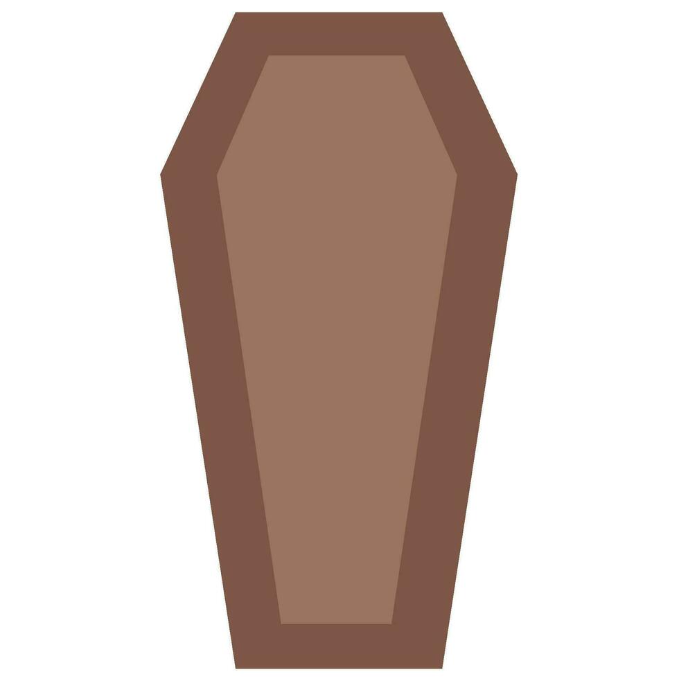 Coffin Flat Illustration and icon, etc vector