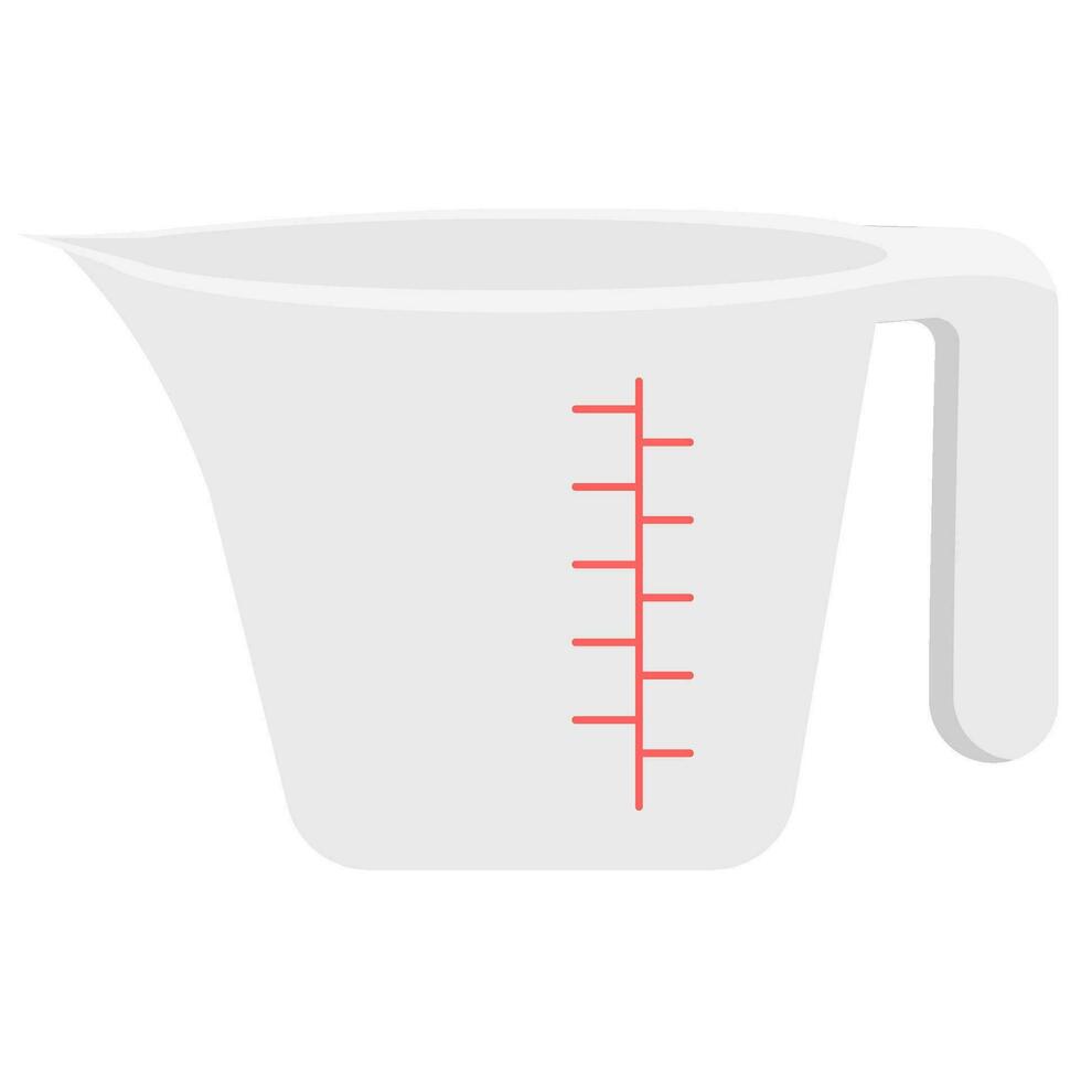 Measuring Cup Vector Flat Illustration and Icon,etc