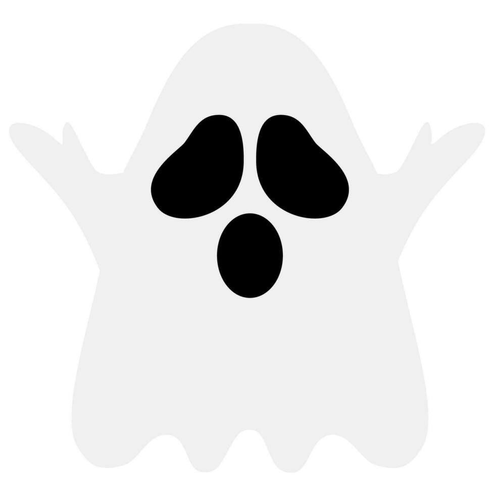 Ghost Flat Illustration and icon, etc vector