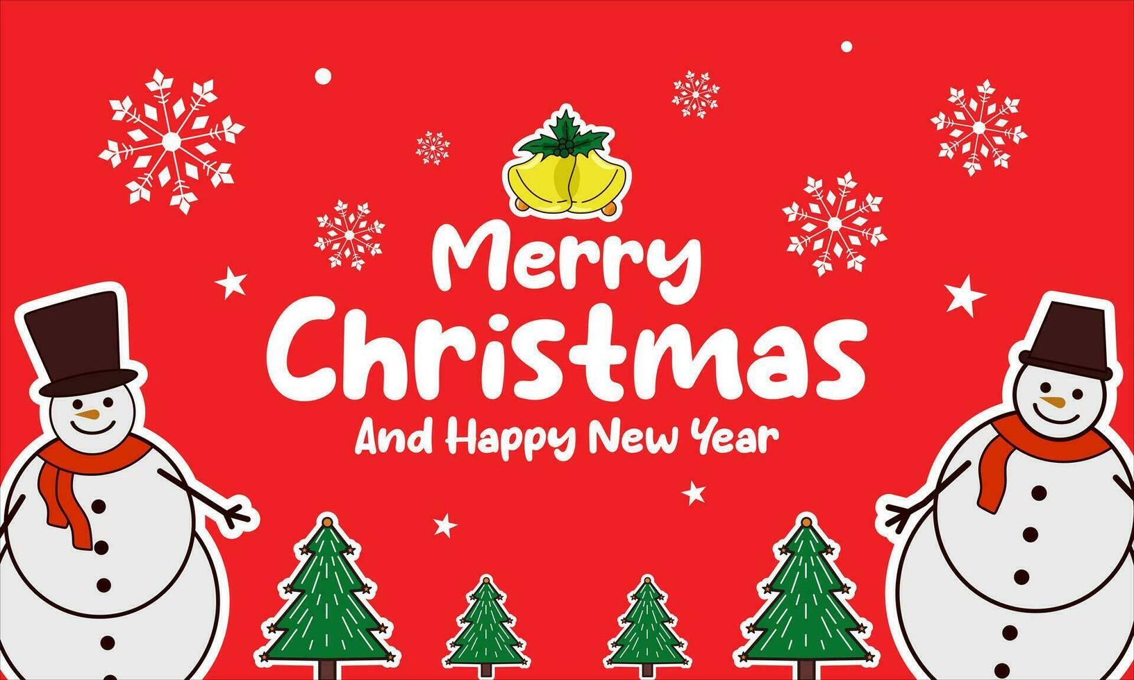 Simple Merry christmas vector background