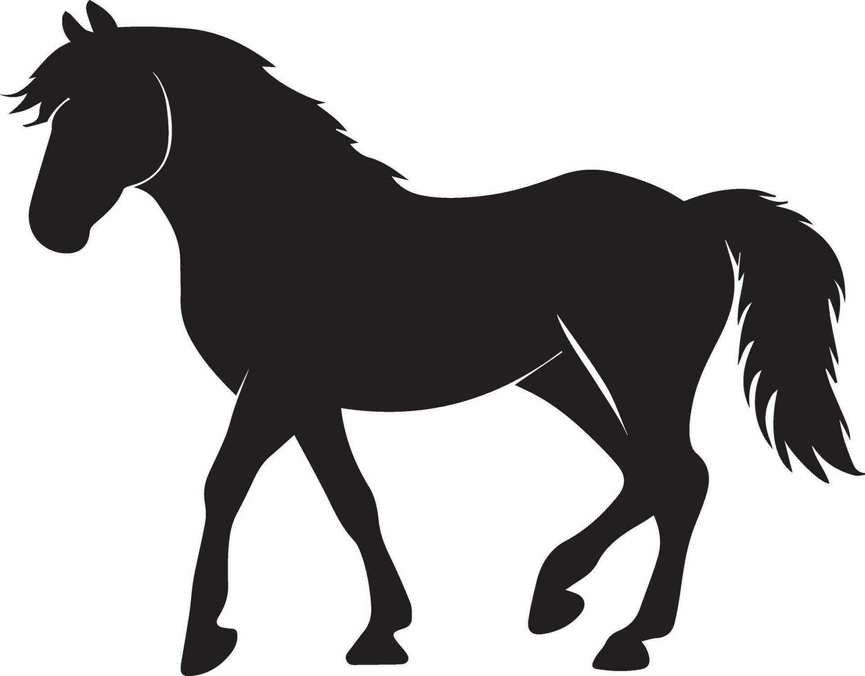 horse vector silhouette illustration 3