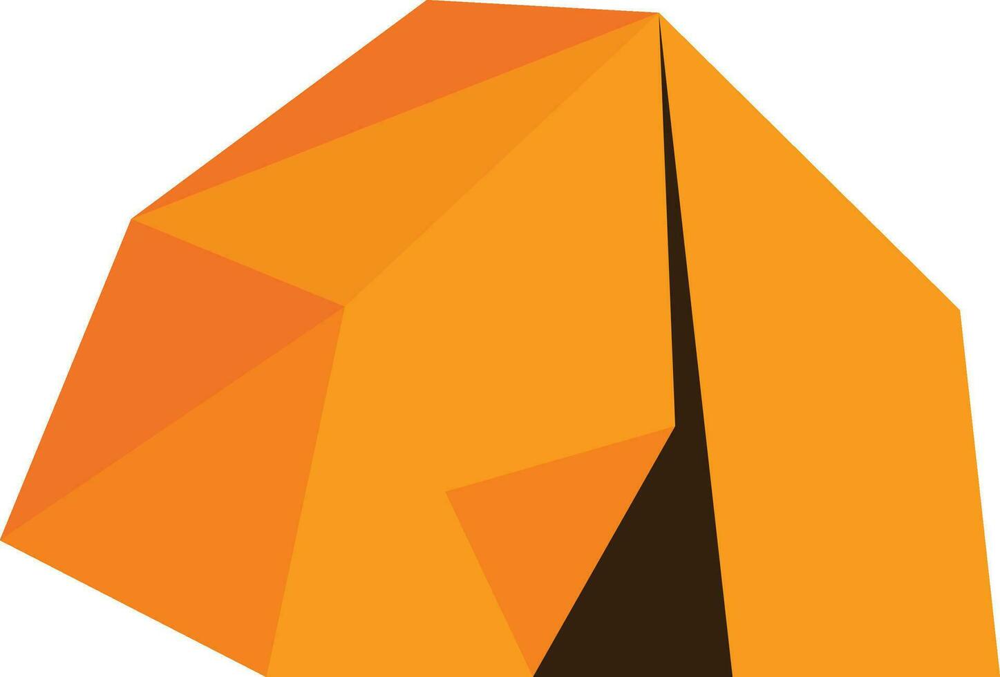 Orange Camping Tent Icon vector