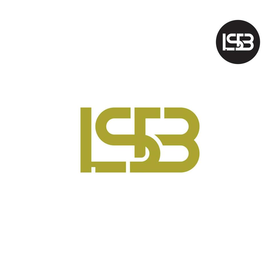Letter LSB Monogram Logo Design vector
