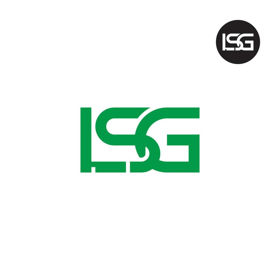 Letter LSG Monogram Logo Design vector