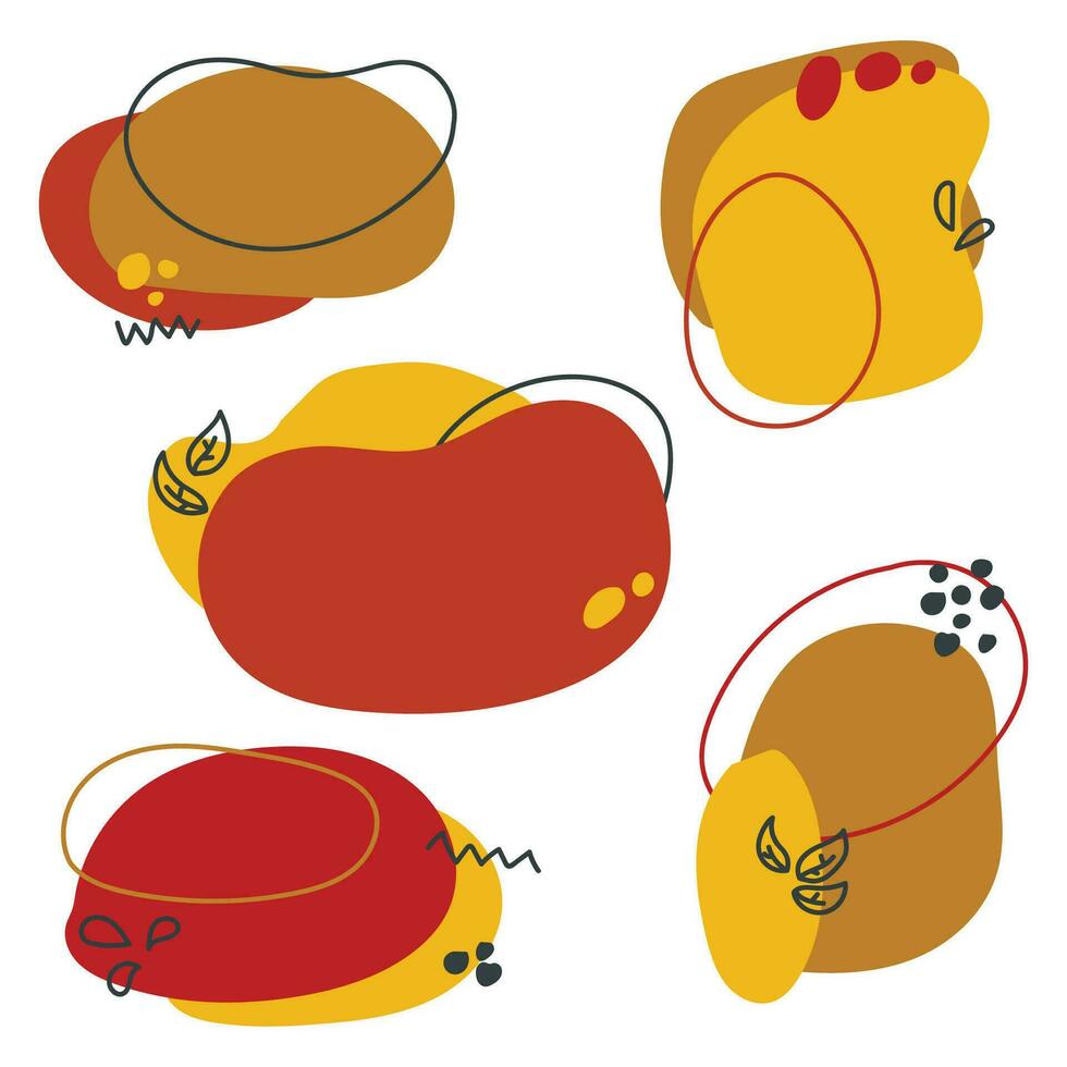 aesthetic shape collection vector