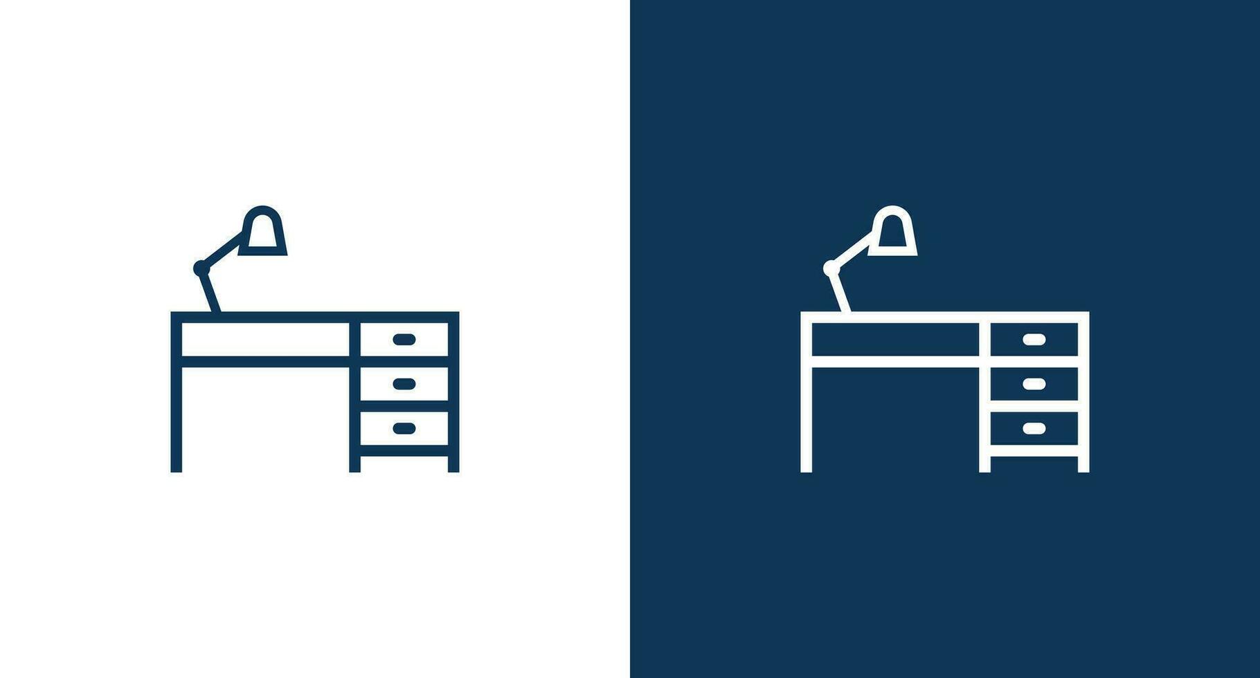 Workplace table icon illustration isolated vector sign symbol