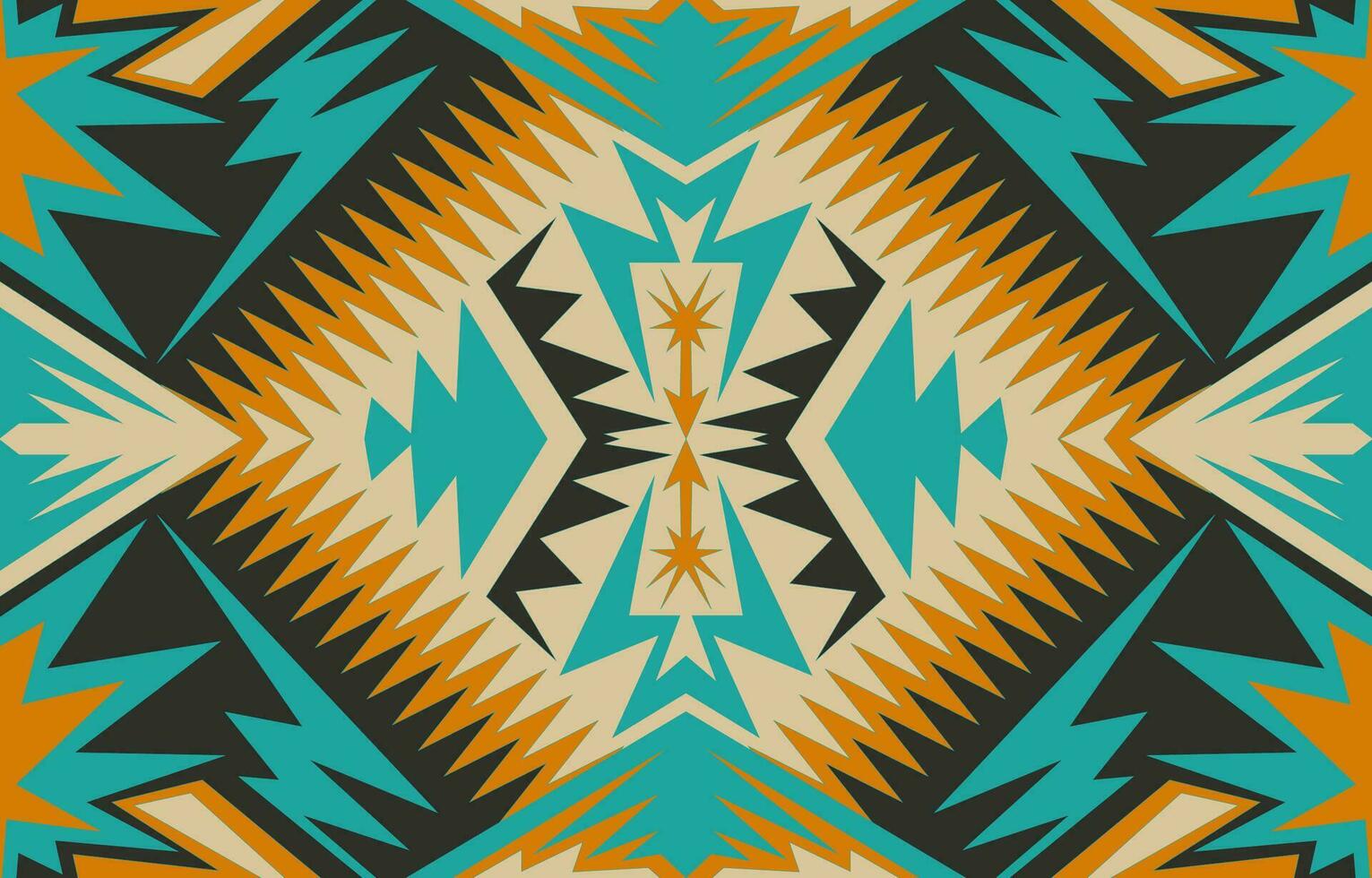 Aztec, Navajo geometric seamless pattern. Native American Southwest print. Ethnic design wallpaper, fabric, cover, textile, rug, blanket. vector