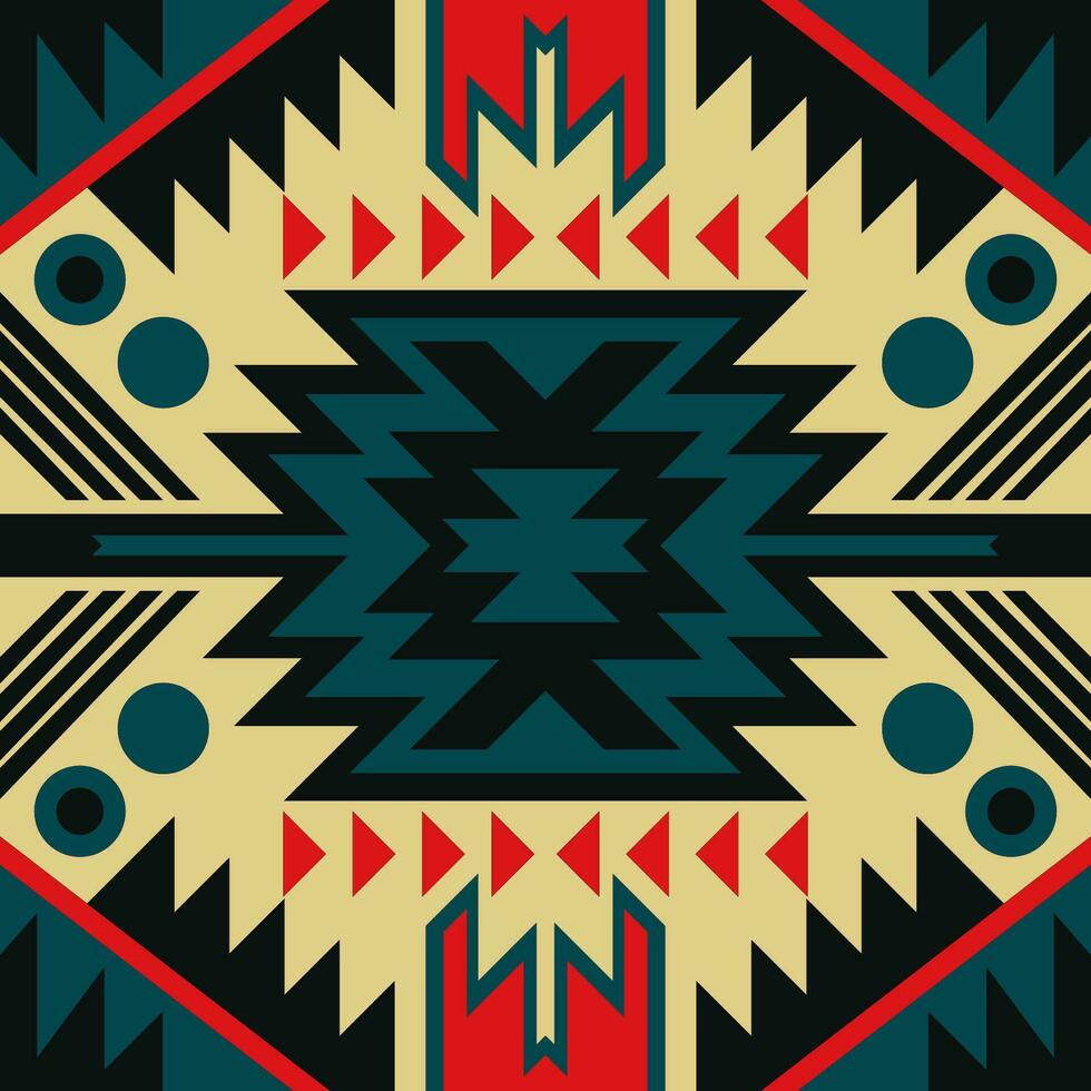 Seamless Navajo Aztec abstract geometric art Ethnic hipster vector background, wallpaper, fabric design, fabric, tissue, cover, textile template