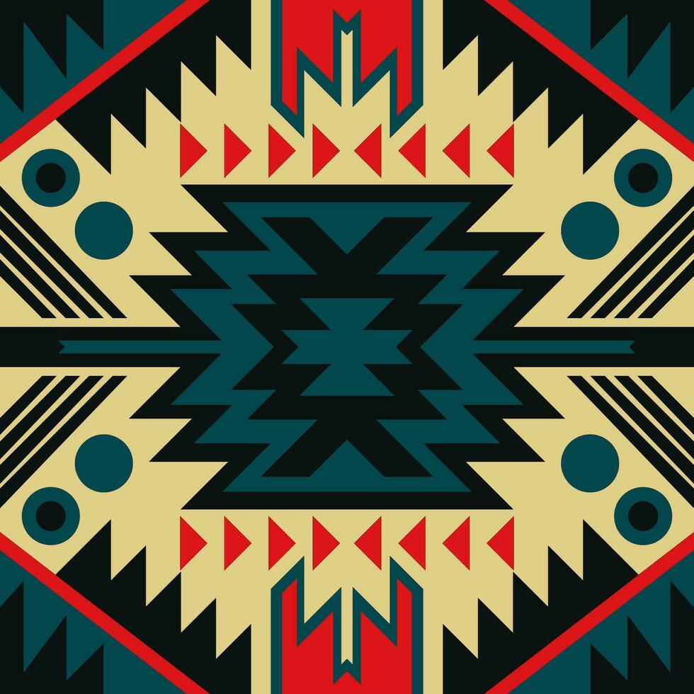 Seamless Navajo Aztec abstract geometric art Ethnic hipster vector background, wallpaper, fabric design, fabric, tissue, cover, textile template