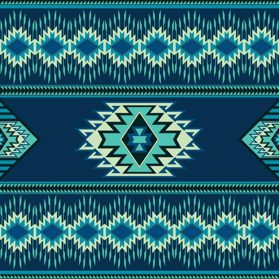 Navajo tribal vector seamless pattern. Native American ornament. Ethnic South Western decor style. Boho geometric ornament. Vector seamless pattern. Mexican blanket, rug. Woven carpet