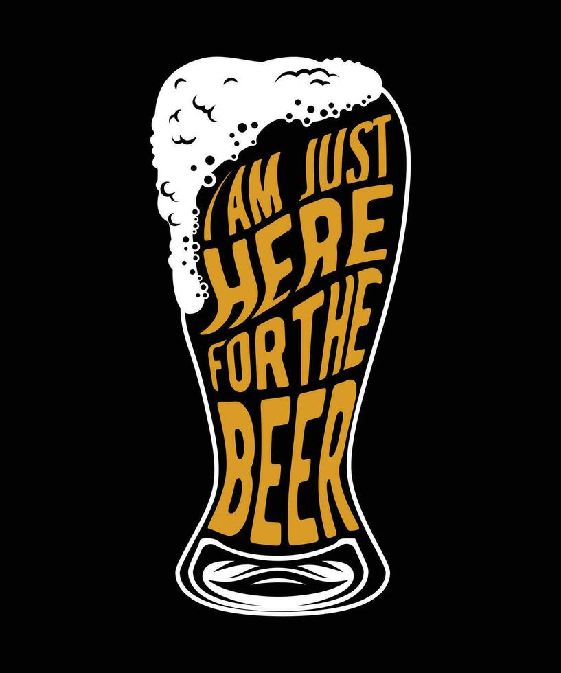 Funny Beer t-shirt design vector