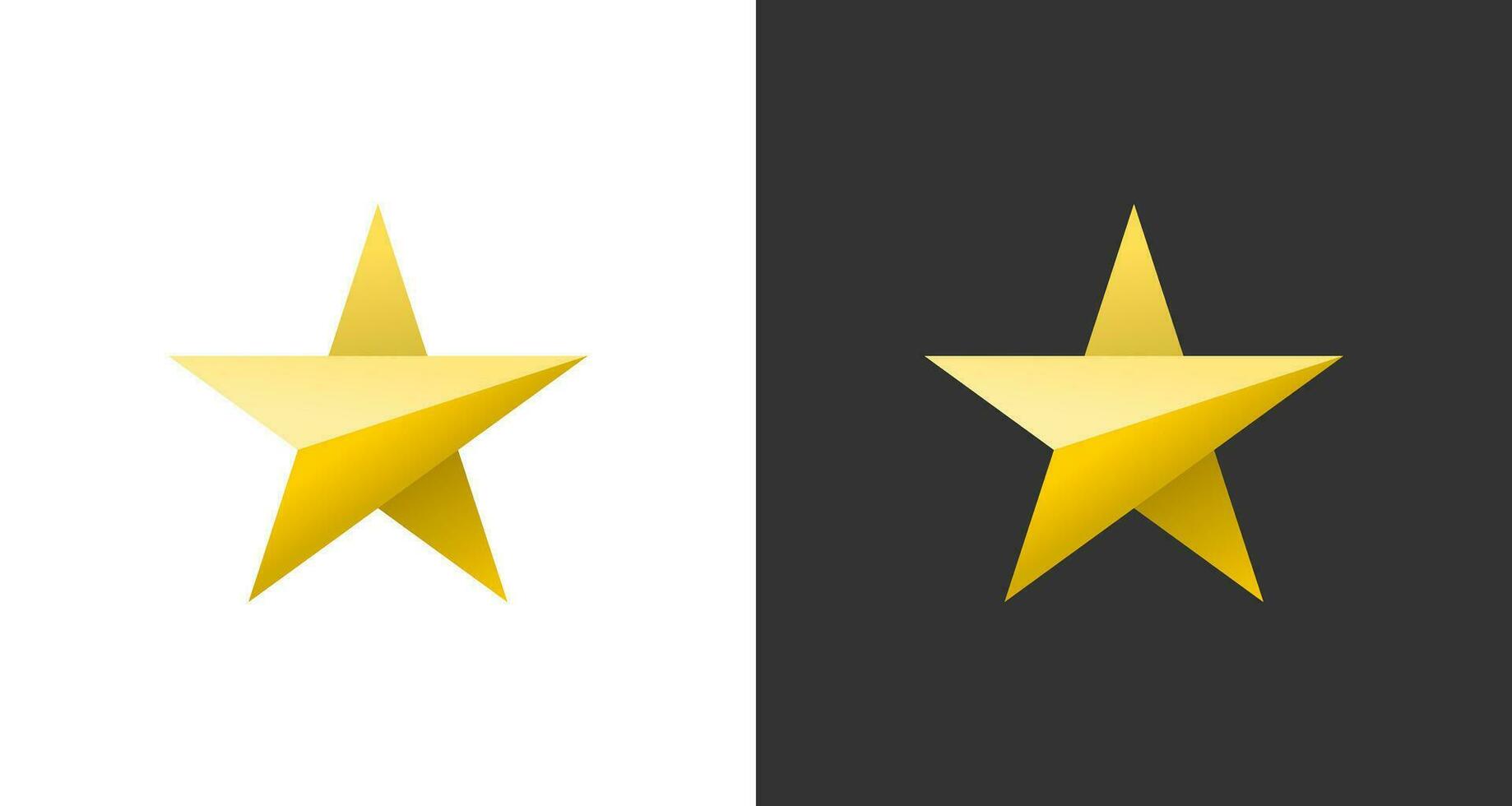 Modern and luxury stars vector logo design