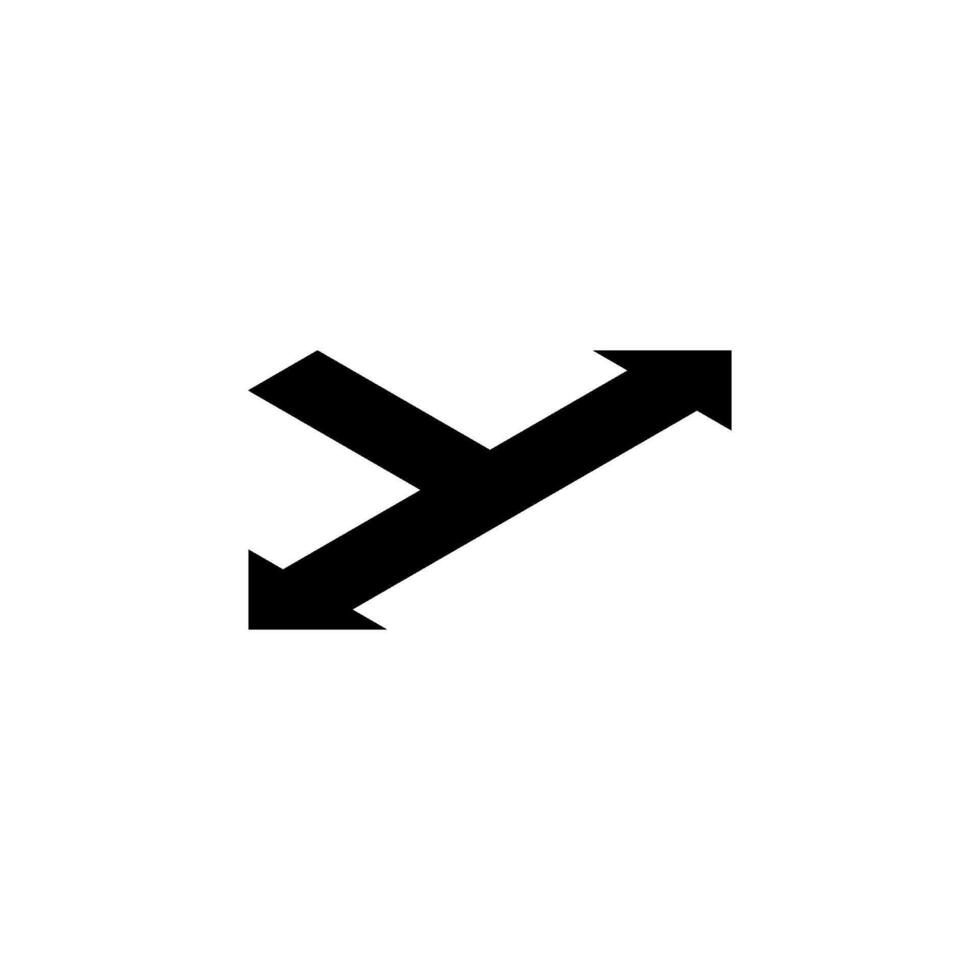 Isometric direction arrow symbol. Vector icon illustration