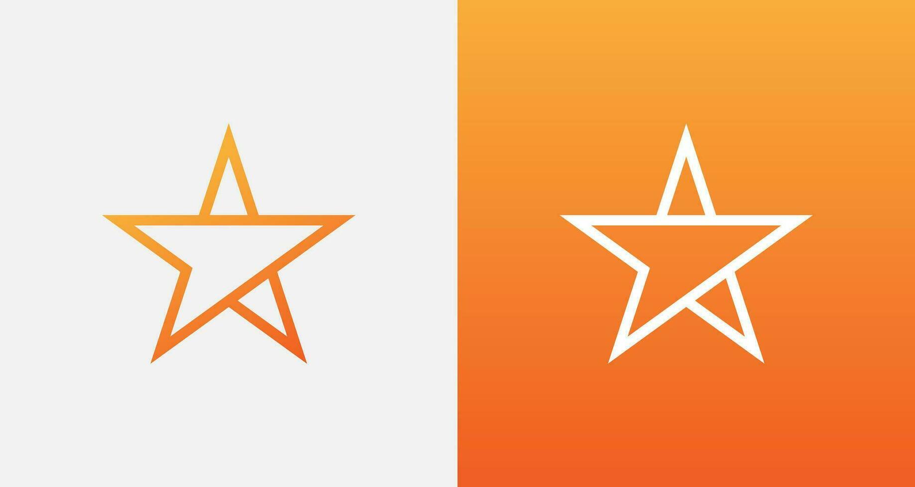 Modern and luxury stars vector logo design