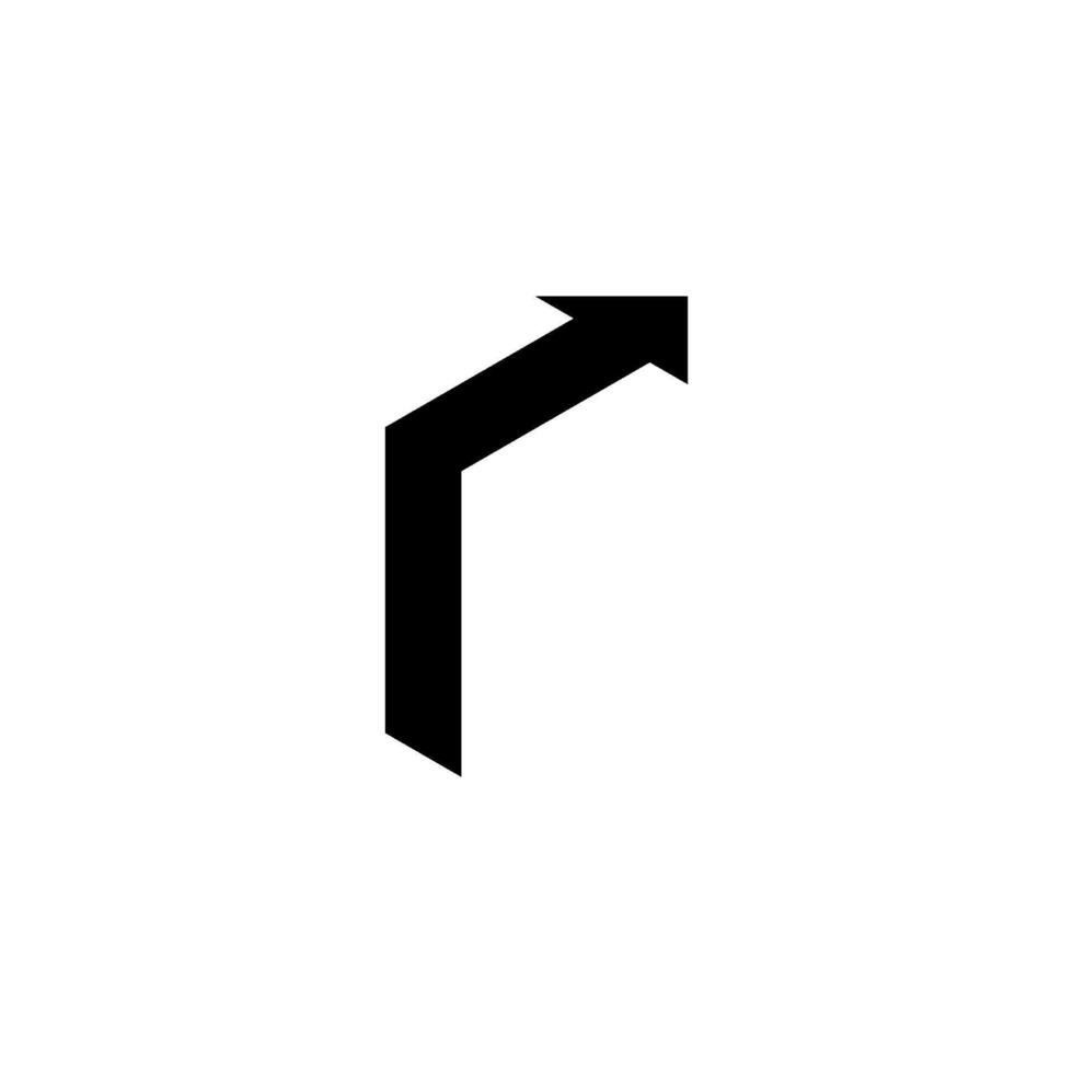 Isometric direction arrow symbol. Vector icon illustration