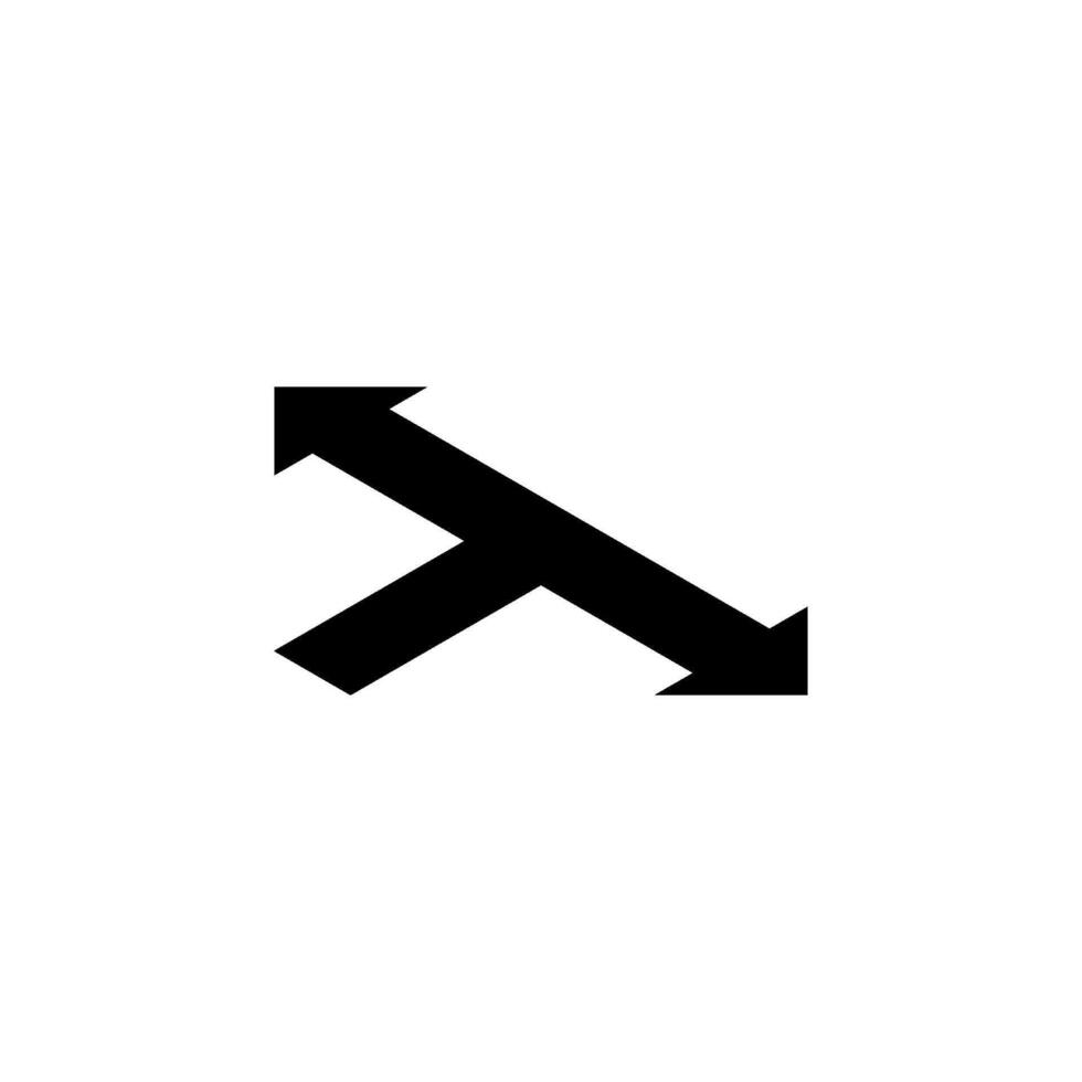 Isometric direction arrow symbol. Vector icon illustration