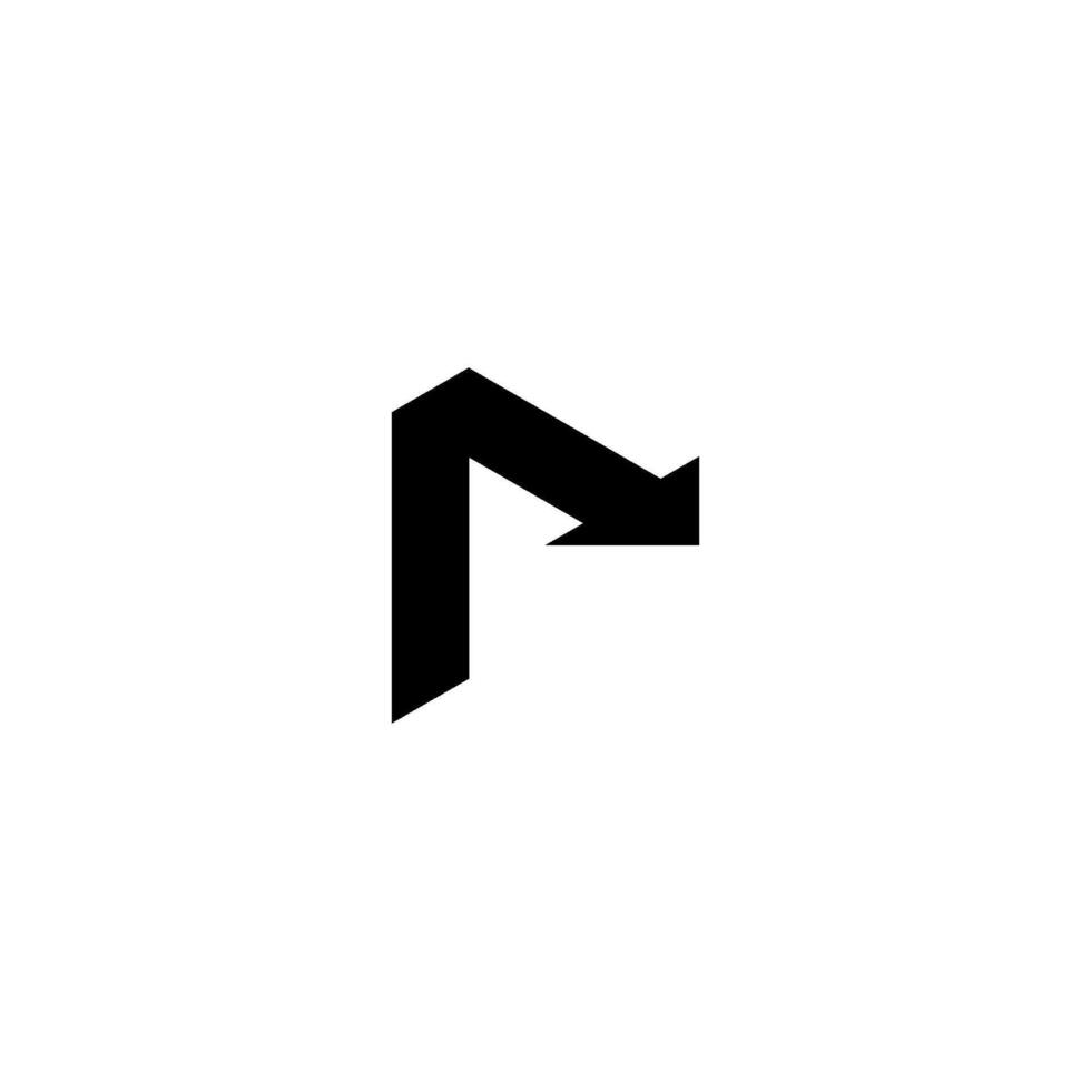Isometric direction arrow symbol. Vector icon illustration