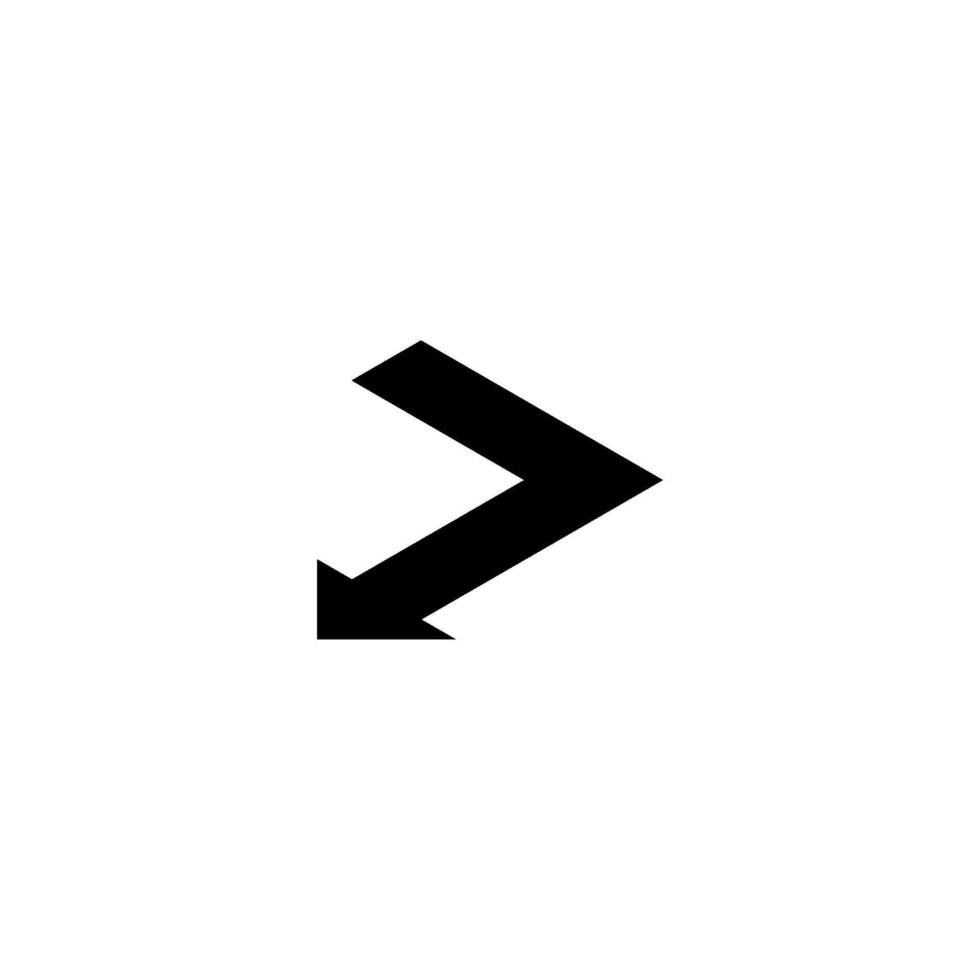 Isometric direction arrow symbol. Vector icon illustration