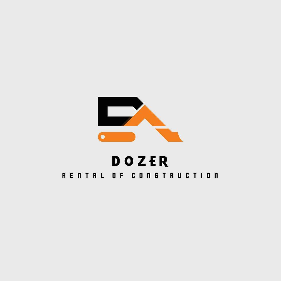 vector dozer logo vector heavy equipment illustration used for company brand symbol