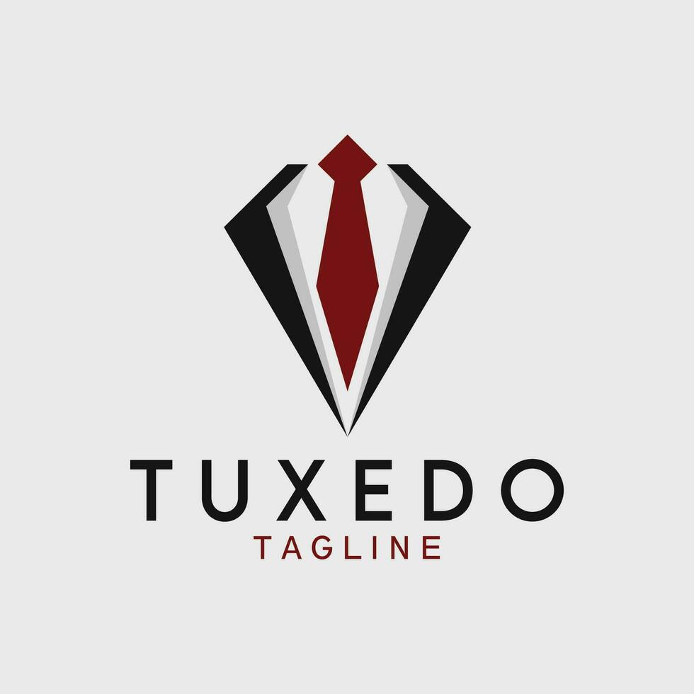 tuxedo logo vector illustration design for use brand identity business