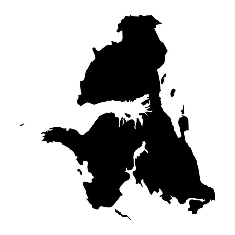 West Papua province map, administrative division of Indonesia. Vector illustration.