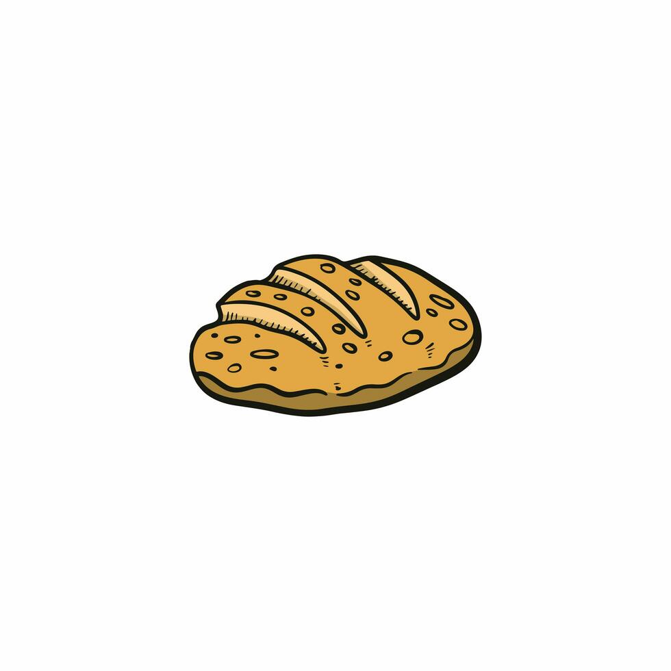 bakery bread vector hand drawing for design, element, template, food design, restaurant design, menu design, etc photo