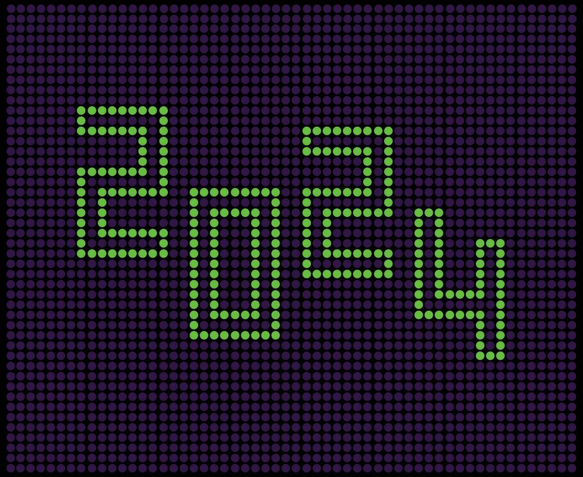 2024 Happy New Year Abstract Green Graphic Design Vector Logo Symbol Illustration With Purple Background