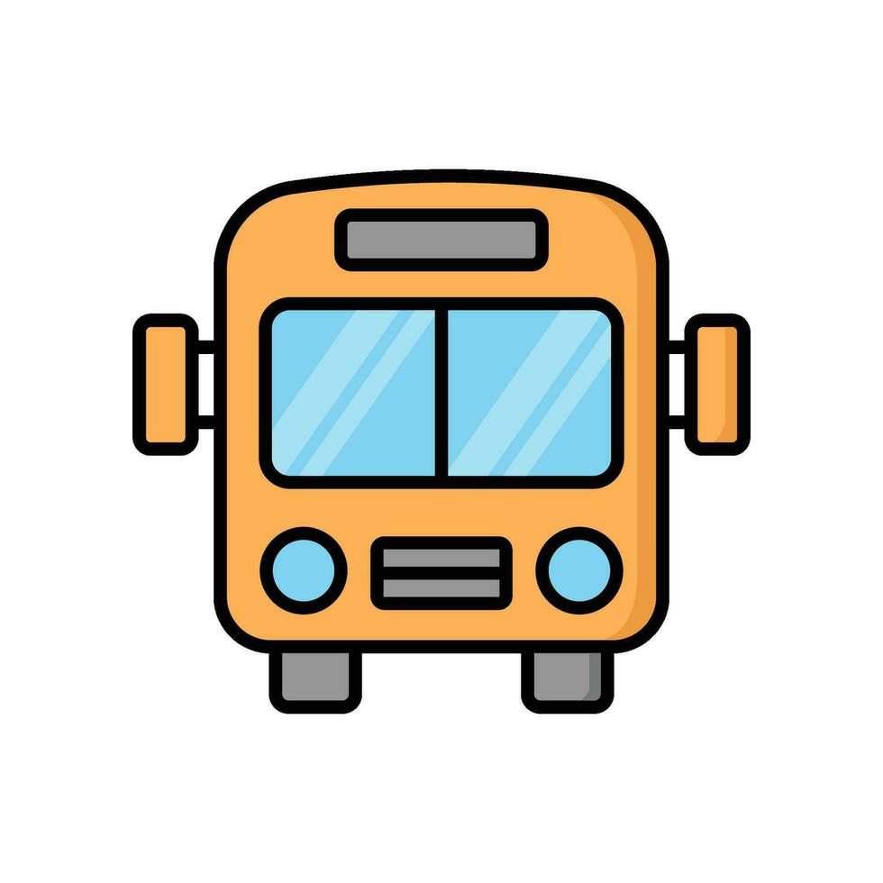 autobús icono vector diseño modelo sencillo y moderno