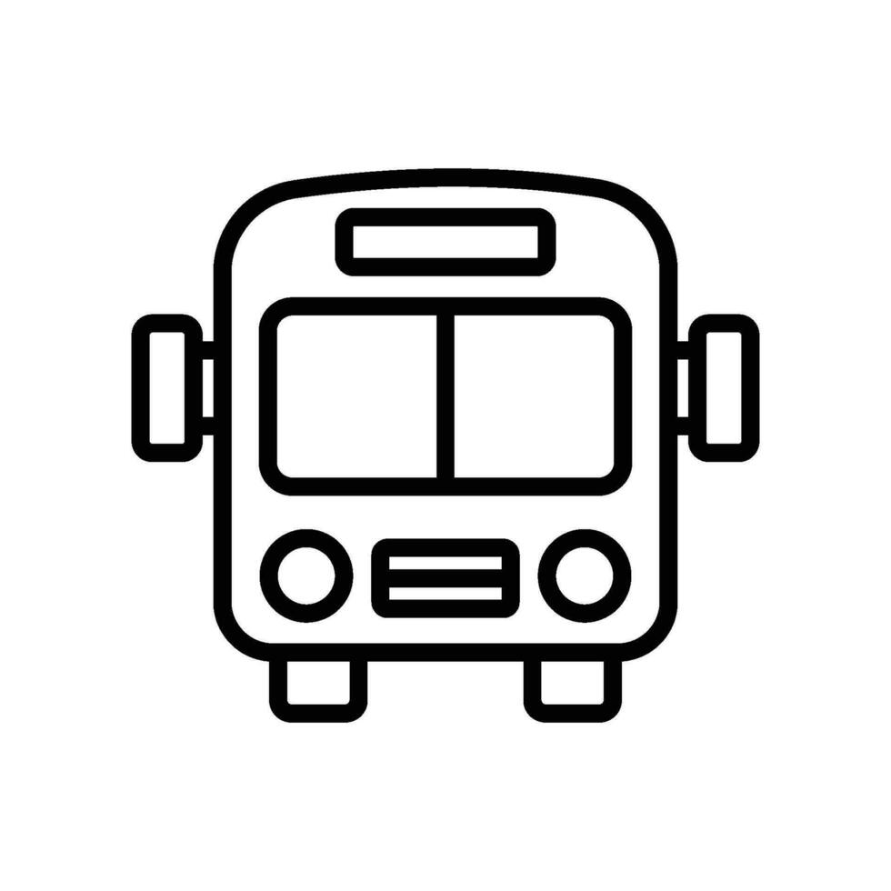 autobús icono vector diseño modelo sencillo y moderno