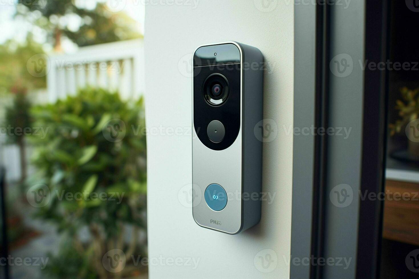 AI generated A smart doorbell with a builtin camera enhancing photo