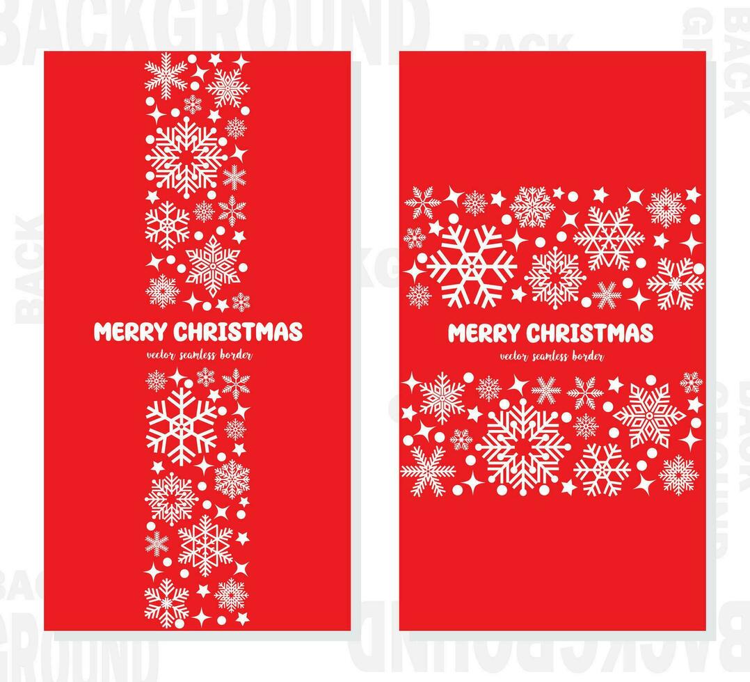 Christmas Vector and Illustration on Red Background.