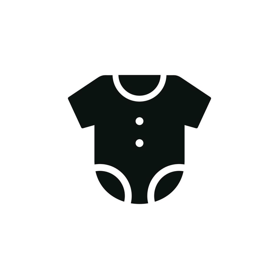 Baby clothes icon isolated on white background vector