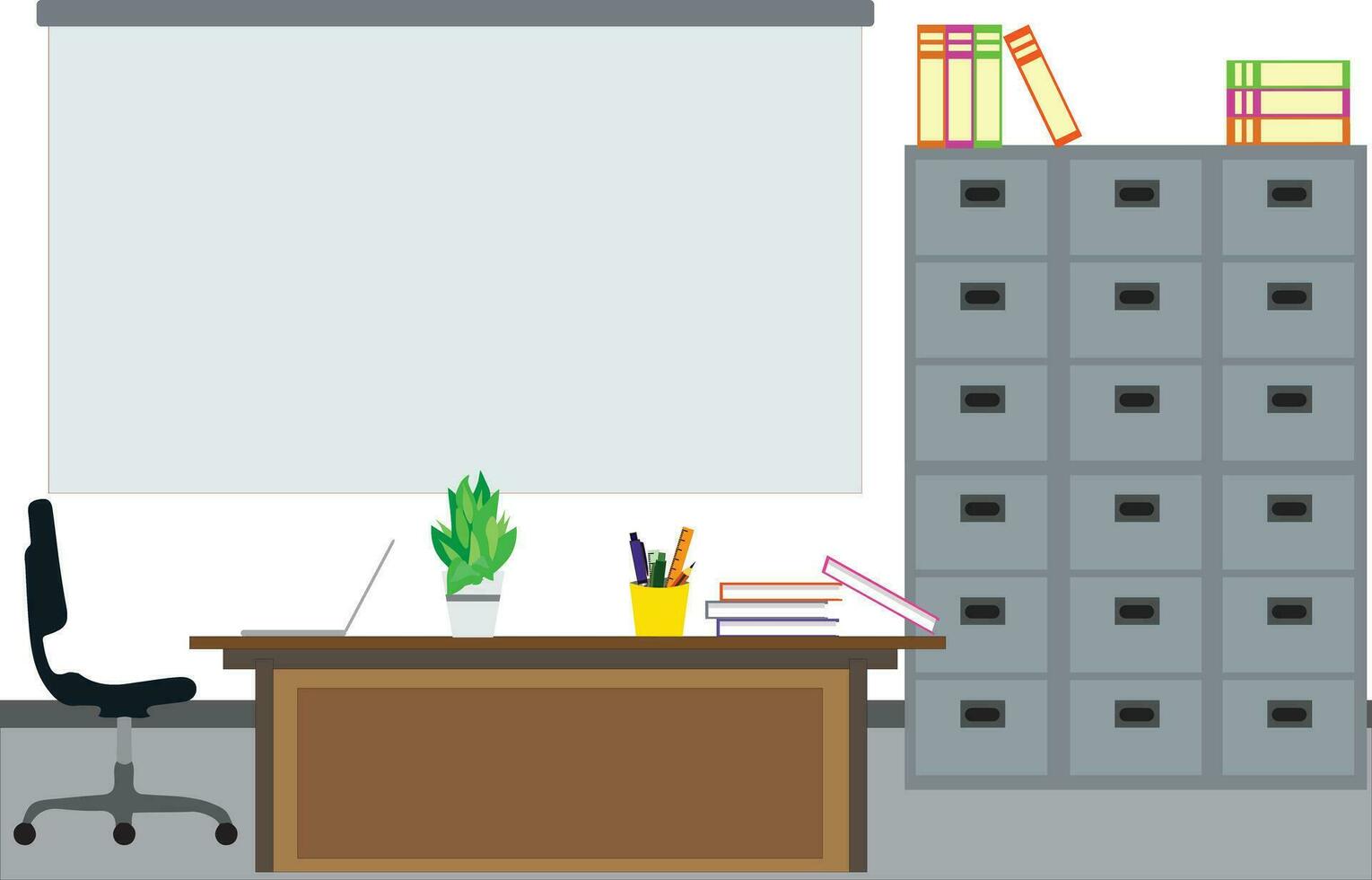 Office business background vector illustration. full editable vector groups EPS file