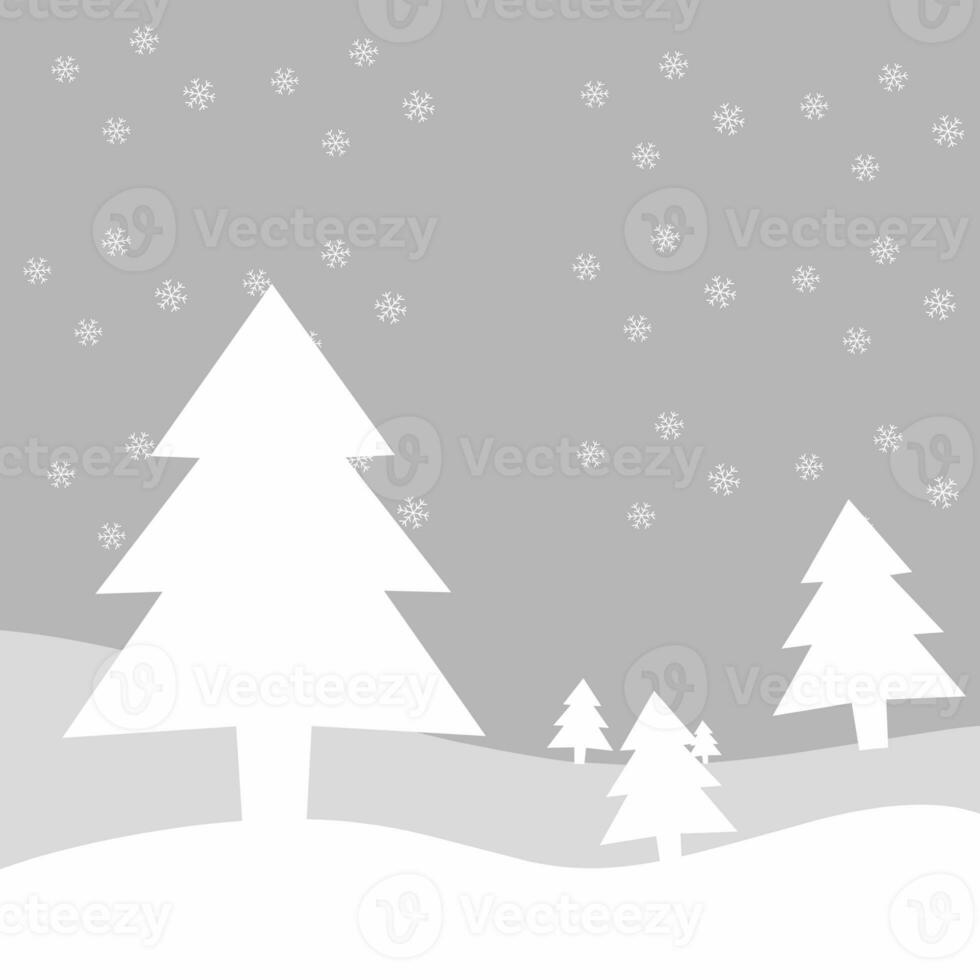 Christmas tree scene background photo