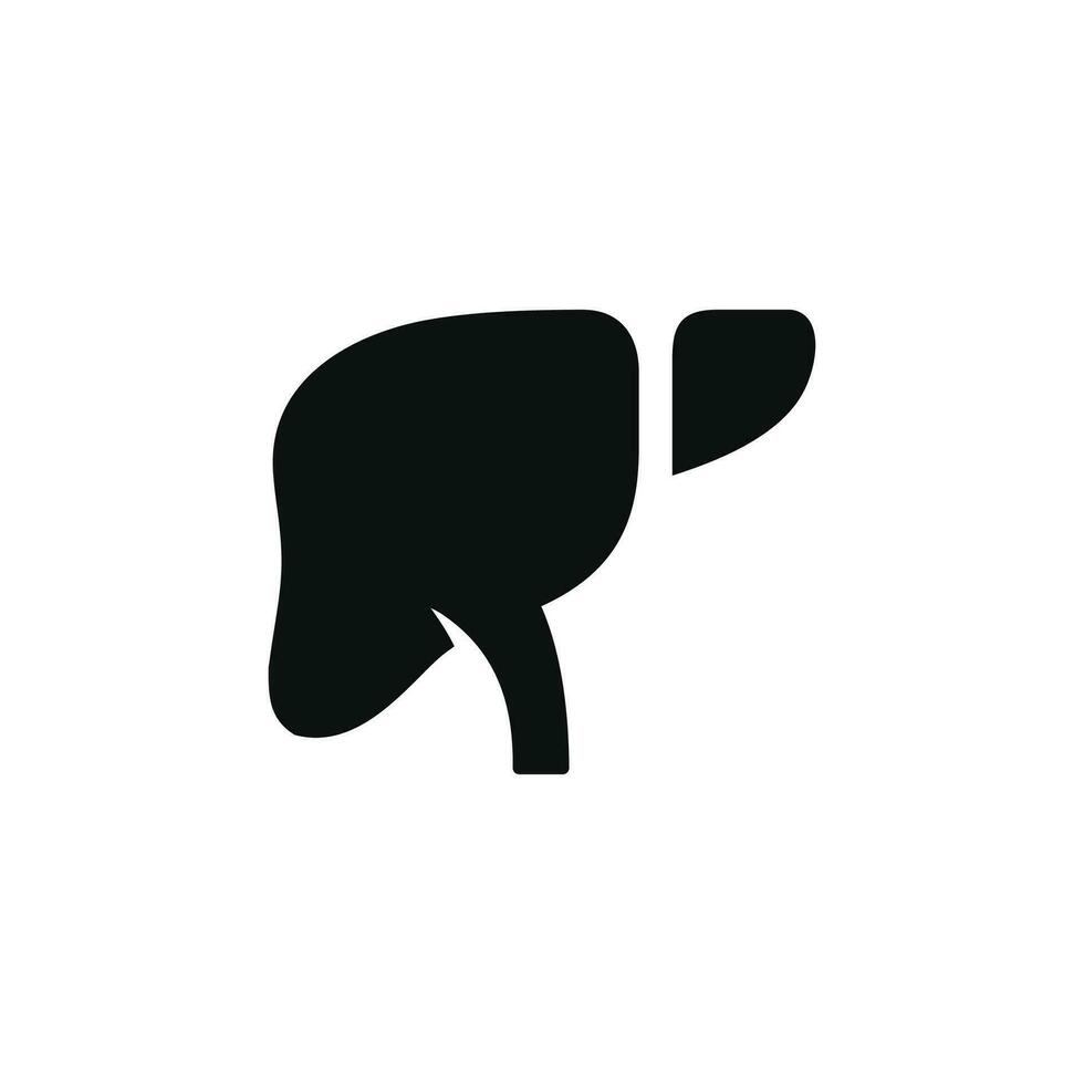 Liver icon isolated on white background vector