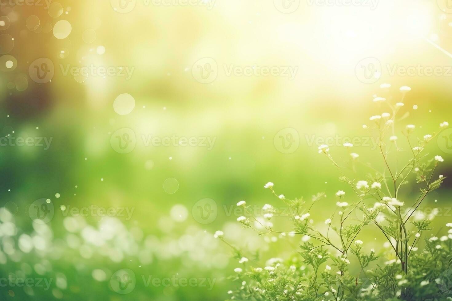 AI generated Summer nature background. Ai generated photo