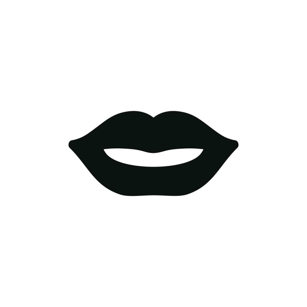 Mouth icon isolated on white background vector