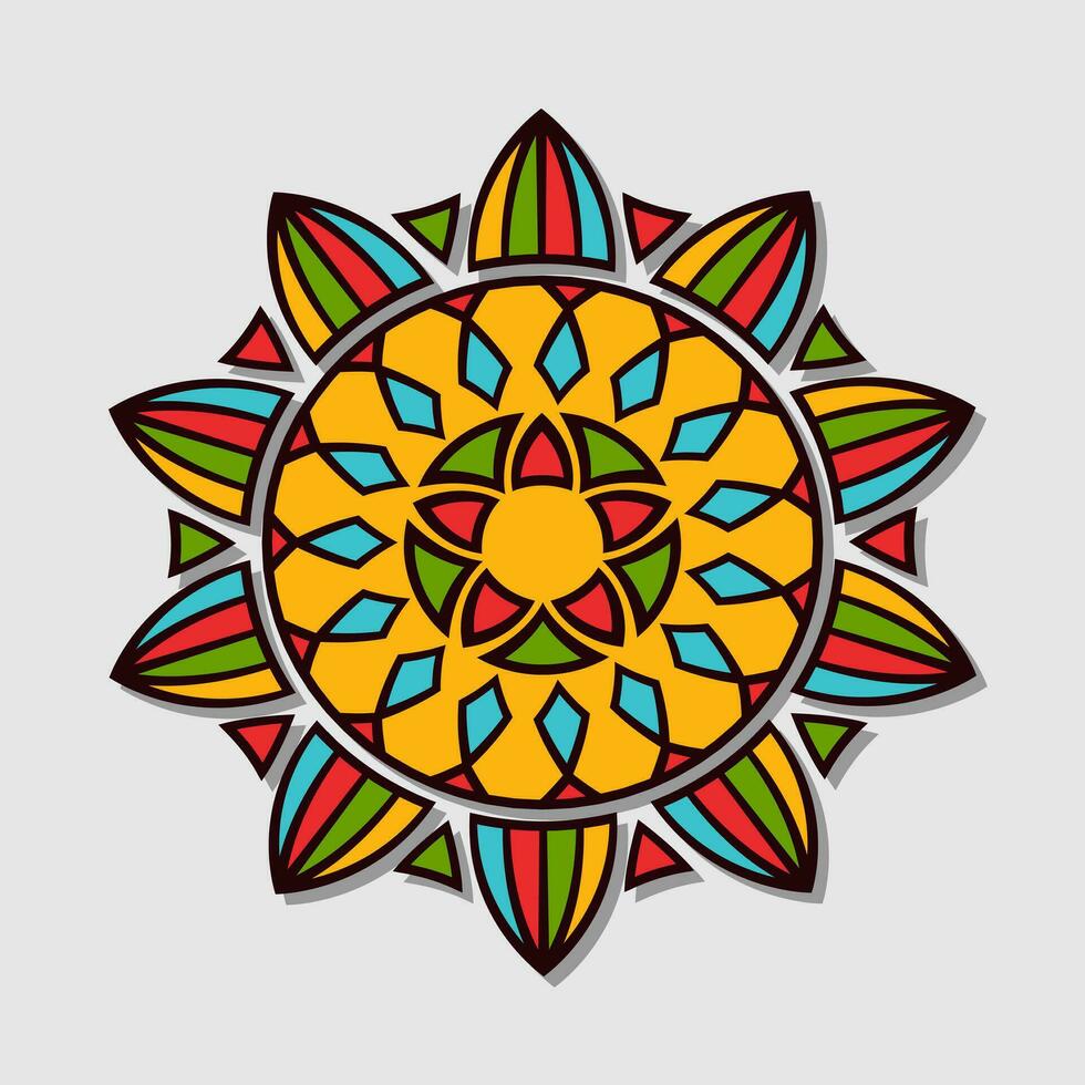 Flower mandala vector