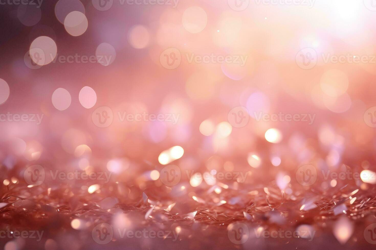 AI Generated Abstract pink bright light glittering bokeh blur background. Generative AI photo