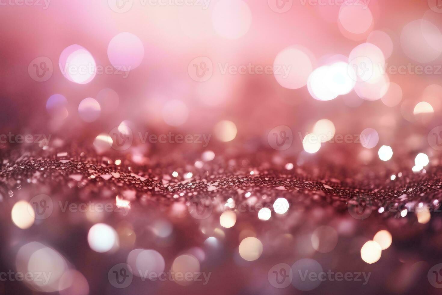 AI Generated Abstract pink bright light glittering bokeh blur background. Generative AI photo